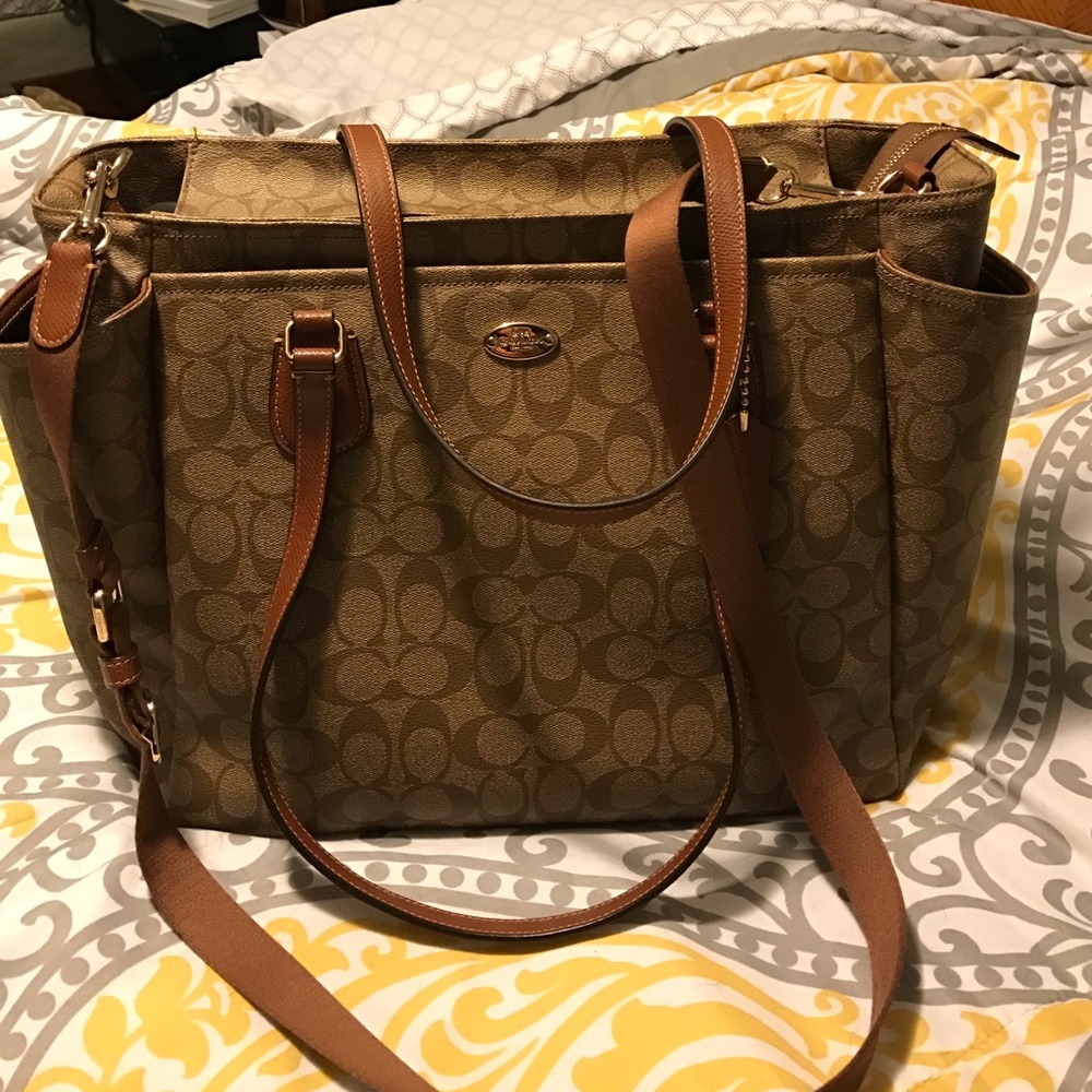 Coach Diaper Bag Like New