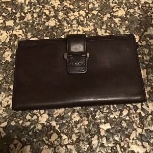 Brown fossil checkbook