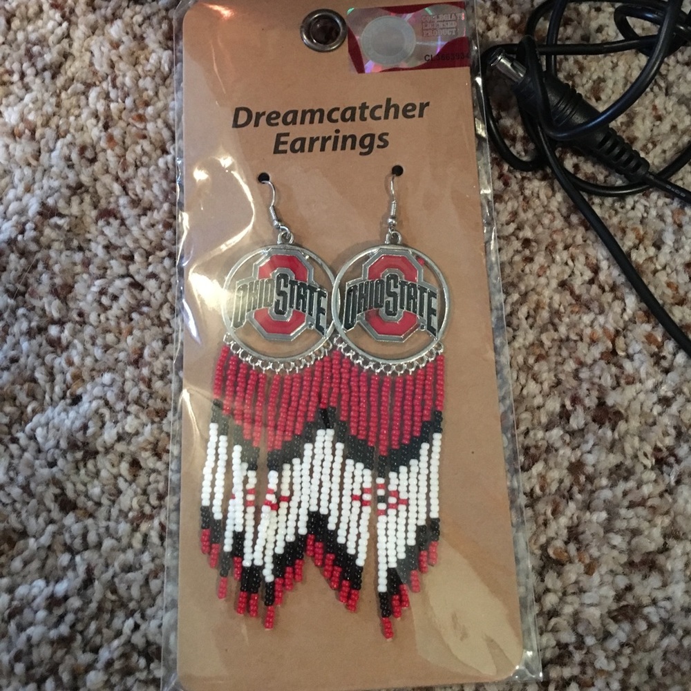 Dream catcher earrings.