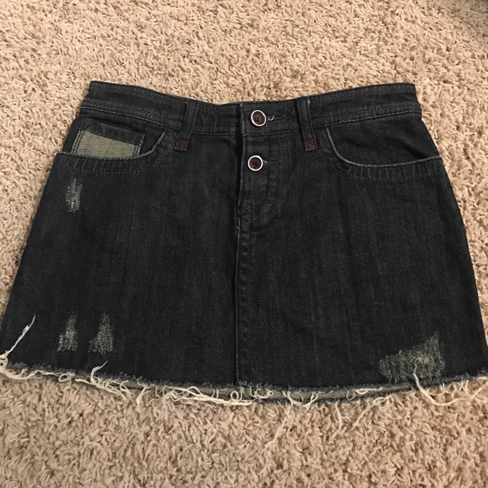 Dark Wash Denim Skirt