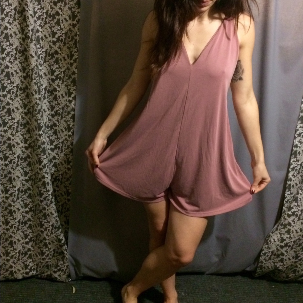 Pink summer overall