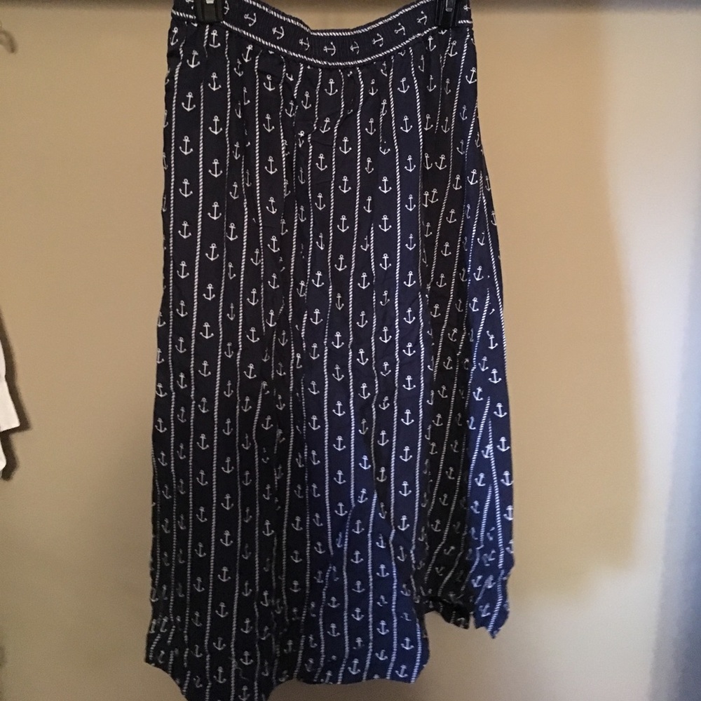 Nautical long skirt