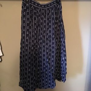 Nautical long skirt