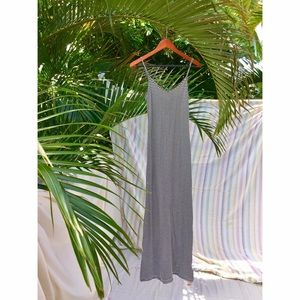 XS/S BNWT AmericanApparel Navy & White Maxi Dress