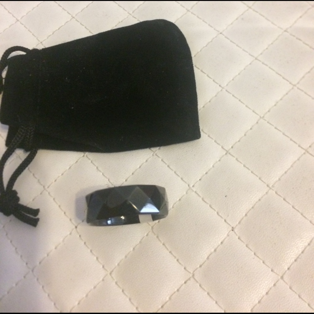 Men's Tungsten black ring new never worn