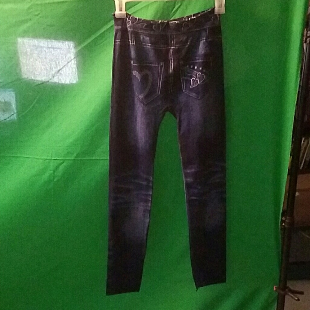 Jean leggings one size