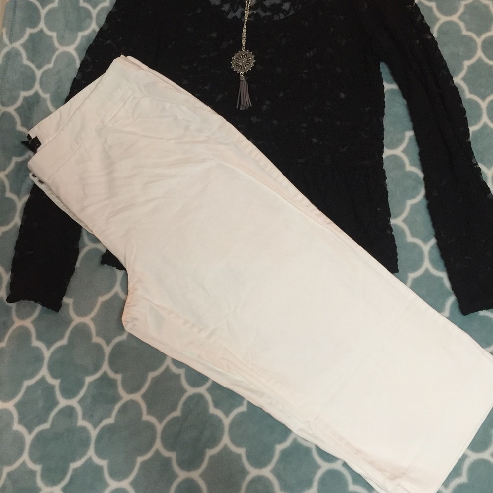 Attention Modern Fit White Size 16 Capri Pants