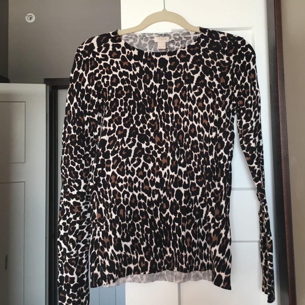 JCrew Factory Leopard sweater