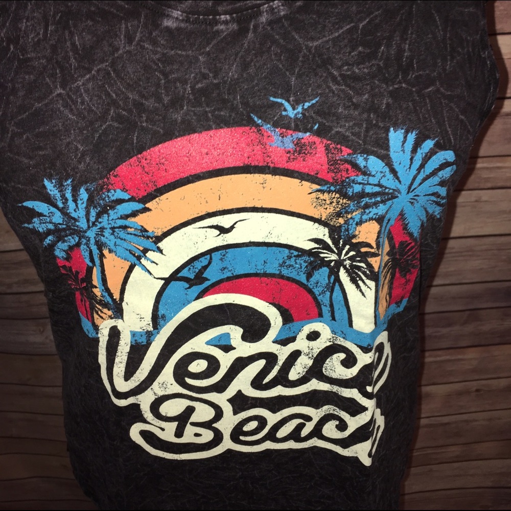 LAST ONE! Sz S, Distressed Retro Venice Beach Tank - Picture 4 of 5