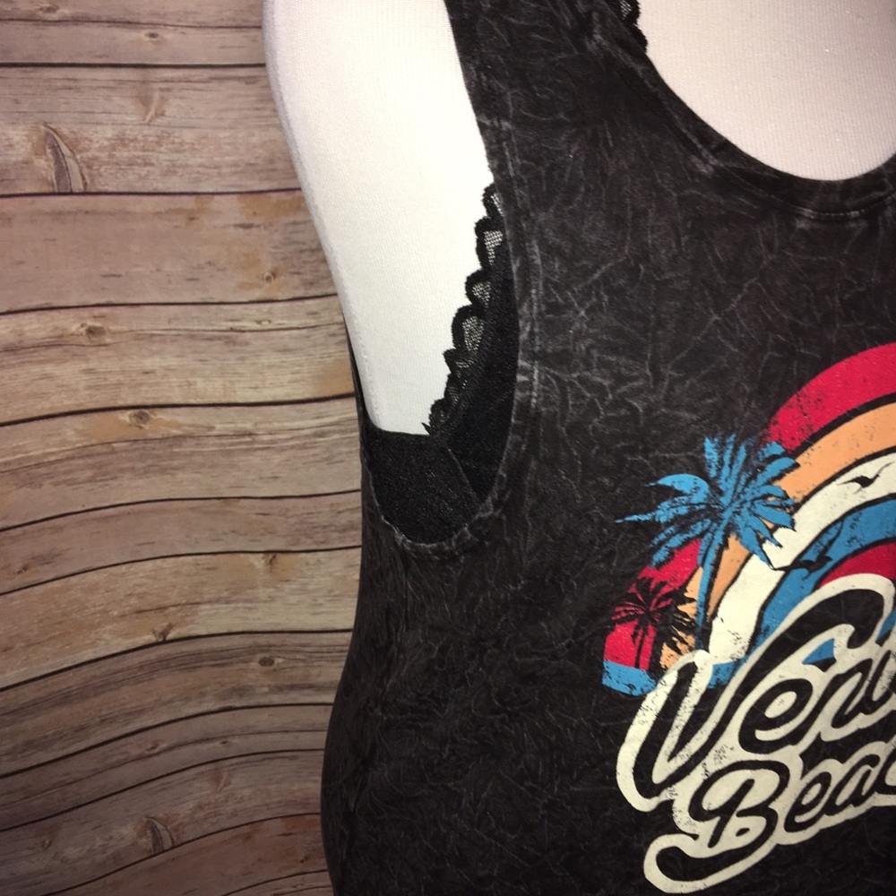 LAST ONE! Sz S, Distressed Retro Venice Beach Tank - Picture 5 of 5