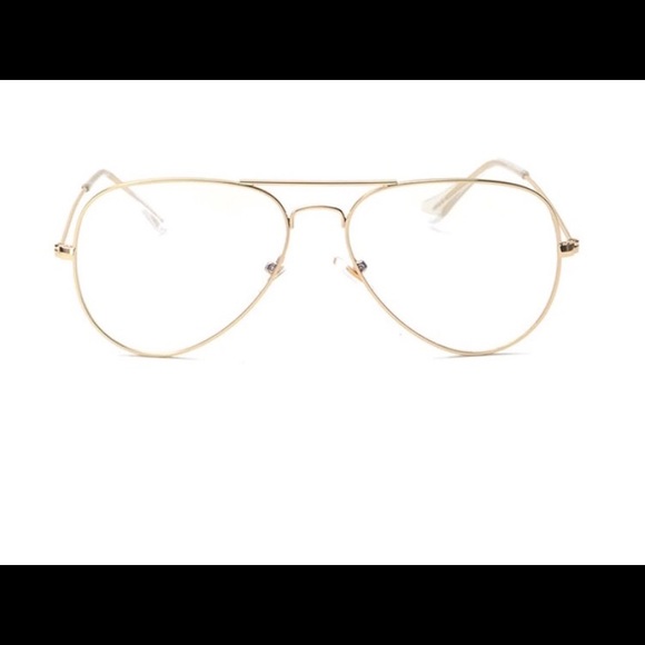 New! Gold Vintage Aviator Glasses - Picture 3 of 6