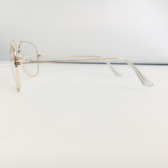 New! Gold Vintage Aviator Glasses - Picture 4 of 6