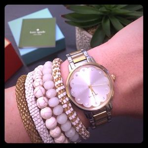 Kate Spade ♠️ two-tone scallop gramercy watch