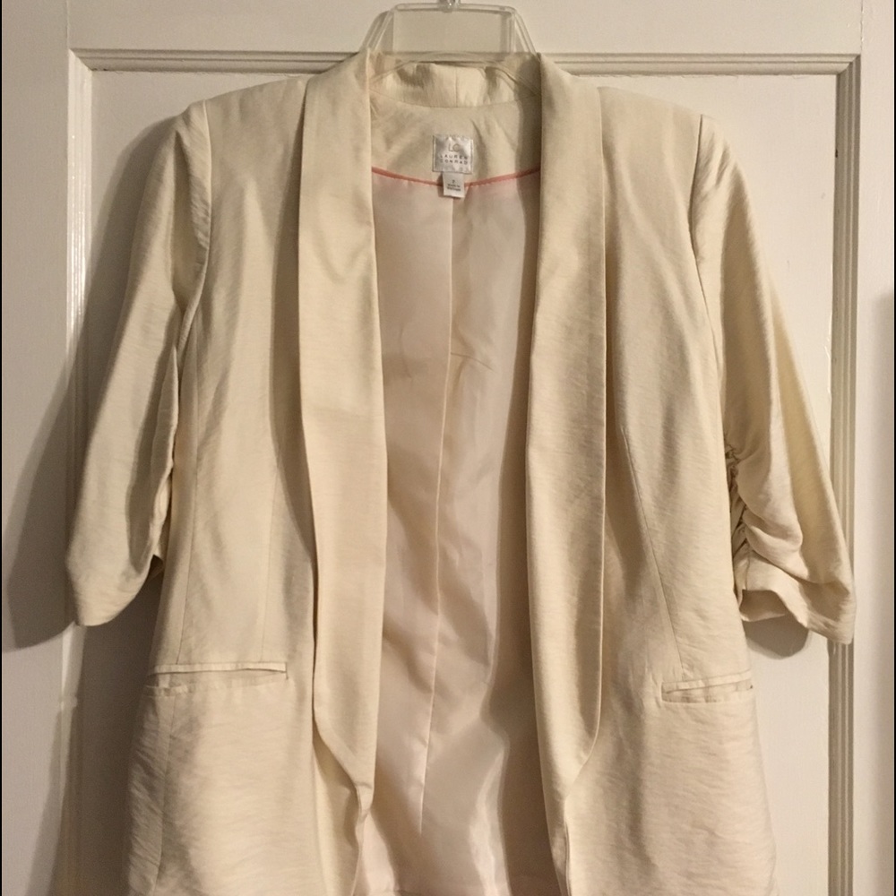 Cream colored blazer