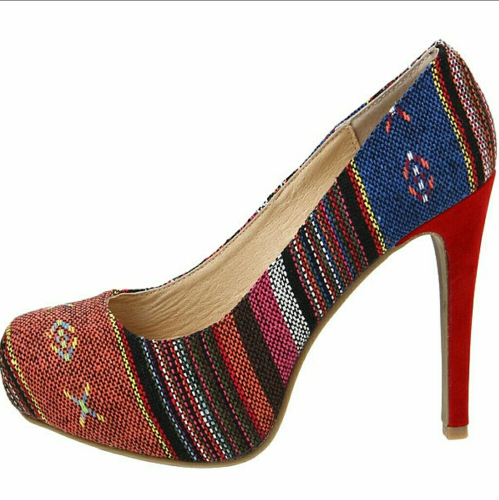 Chinese Laundry Whistle Rustic Red Platform Pumps