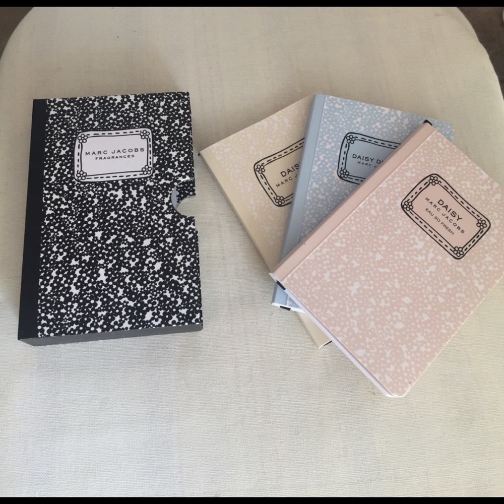 Marc Jacobs Trio Notebooks / Journal. Set of 3.