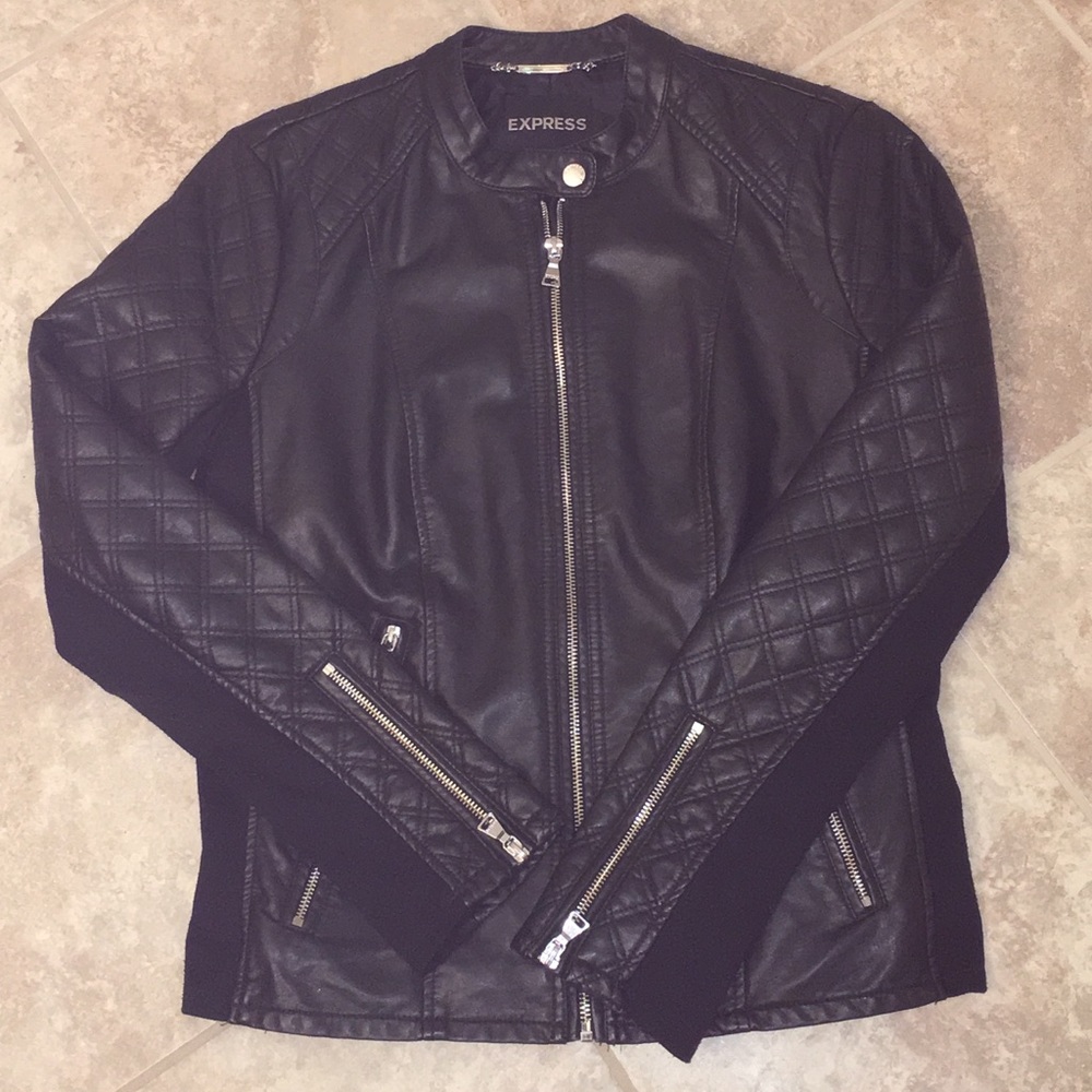 Stylish black zip up jacket from Express Store