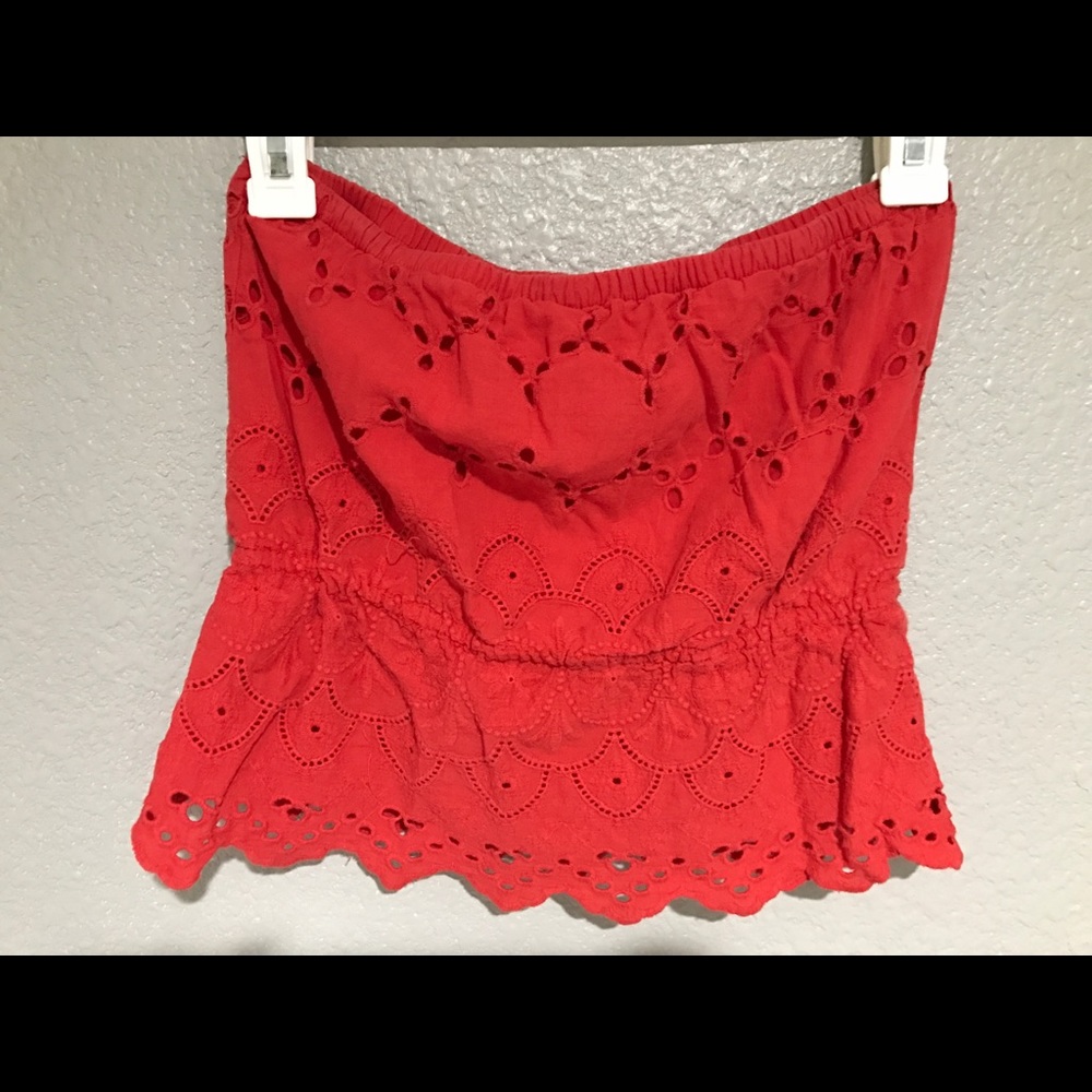 F21 strapless top
