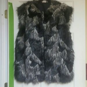 Faux fur vest