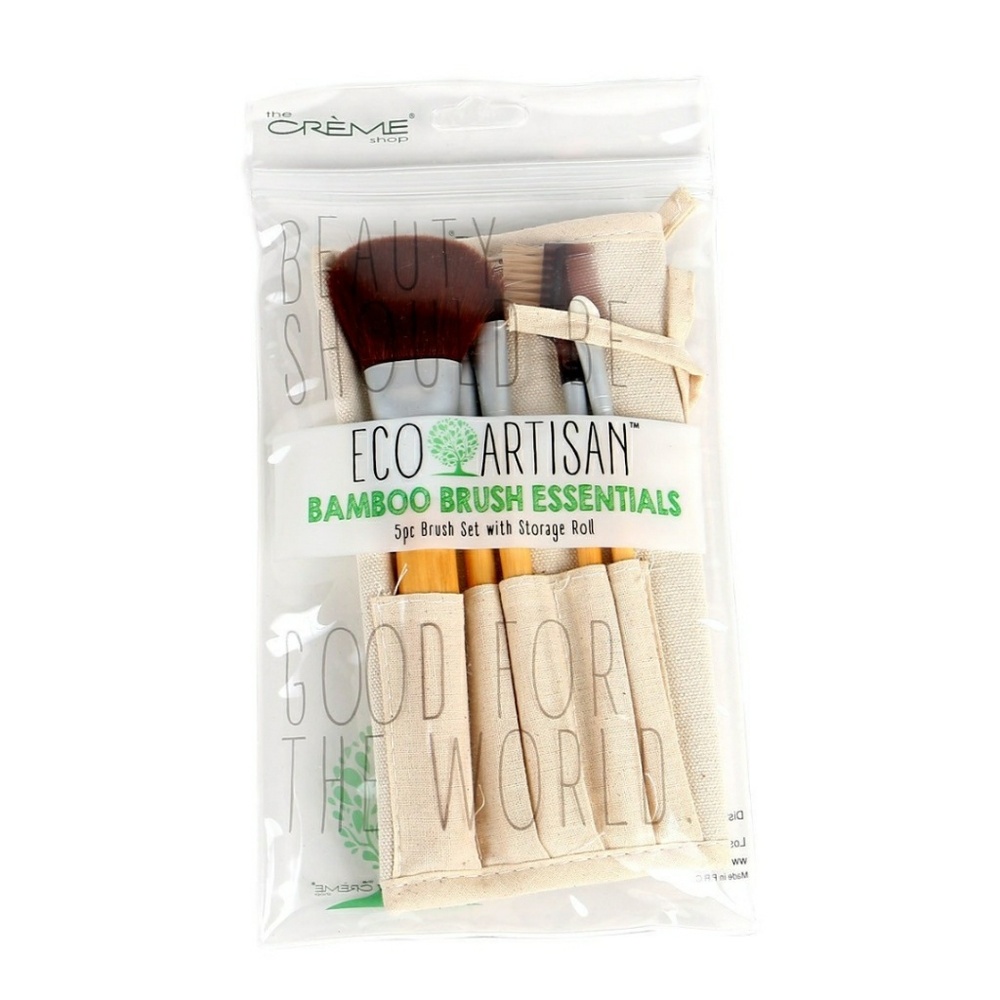 The Creme Bamboo Brush Essentials 5pcs
