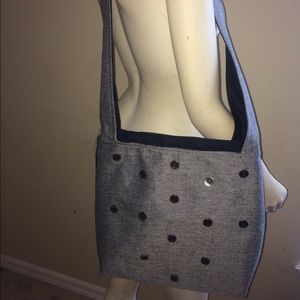Fabric Gray Crossbody