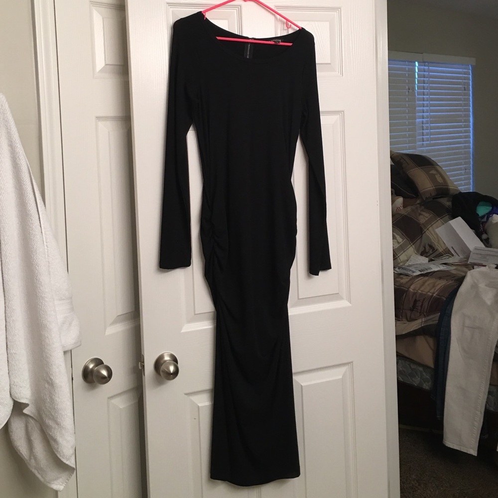 Black stretch dress from express store