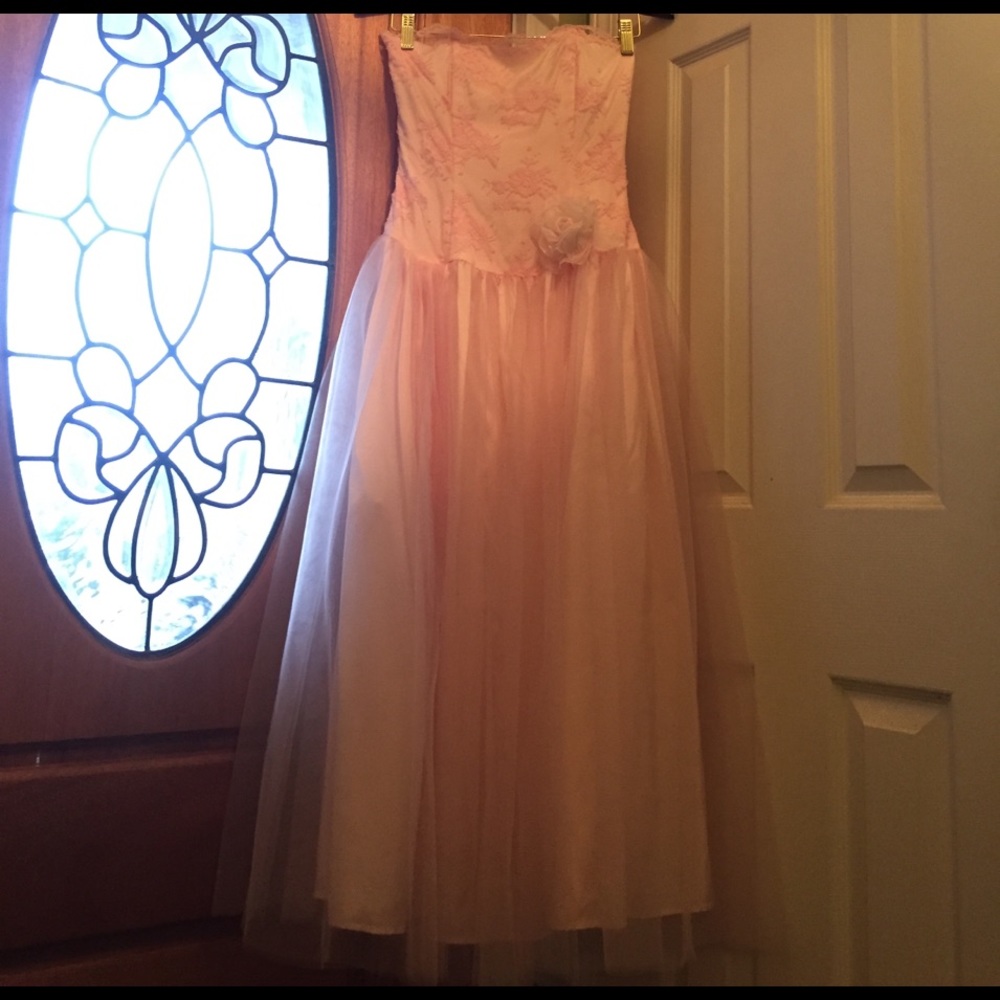 Jessica McClintock Light Pink Midi Dress size 3