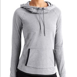 Athleta techie hoodie in light gray