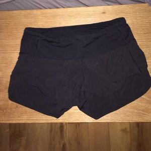 Black Lululemon Athletic Shorts