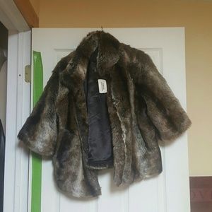 Faux fur jacket