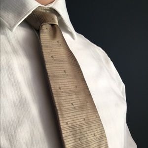 Gold DKNY tie