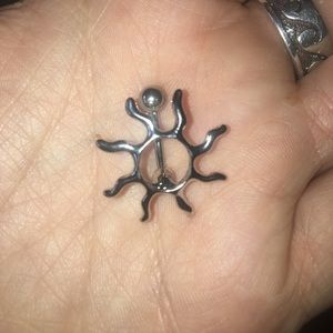 Sun belly ring--- MAKE AN  OFFER