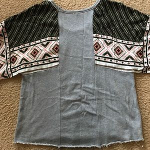 Free People Aztec Print Sweatshirt
