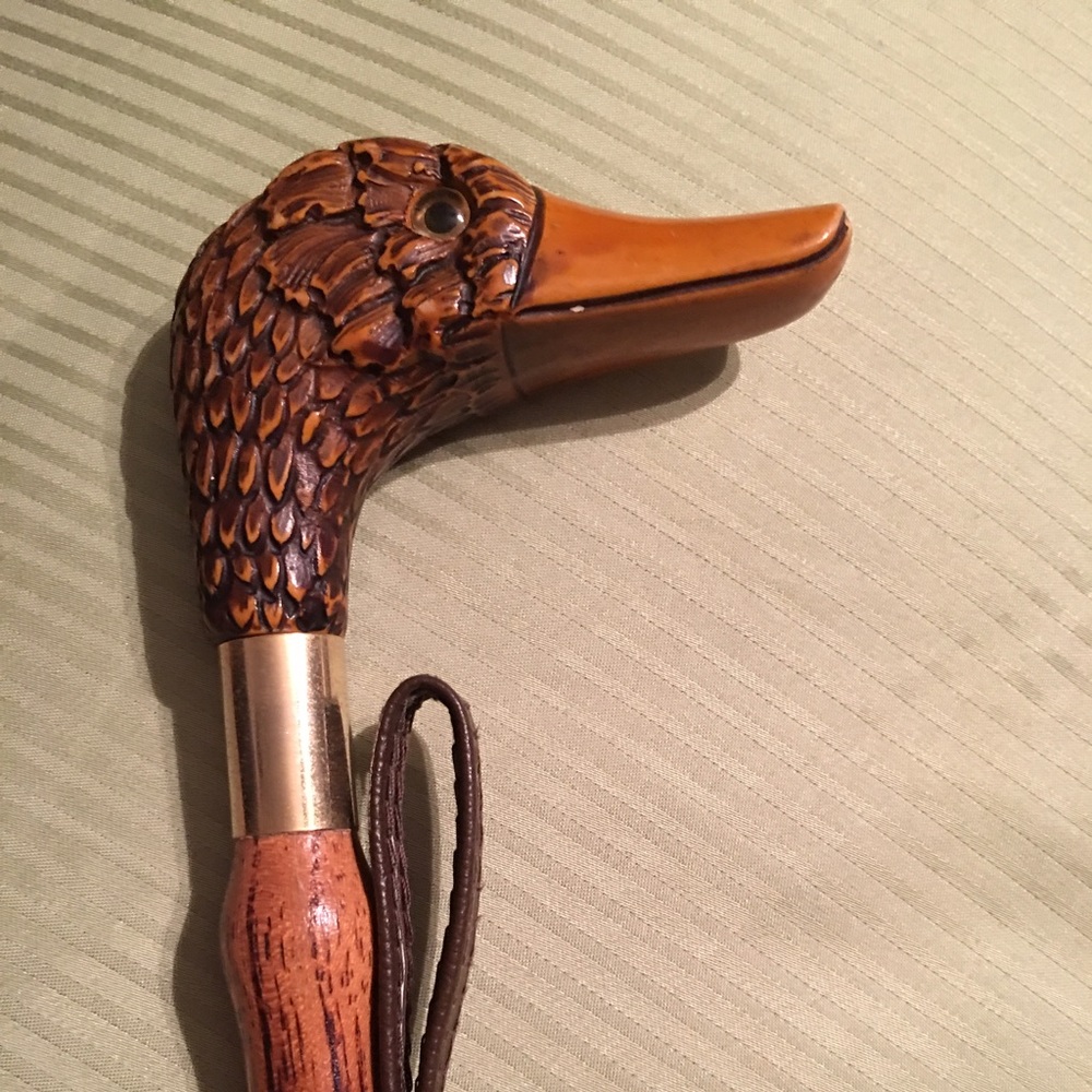 Vintage wooden Duck Head Shoe Horn