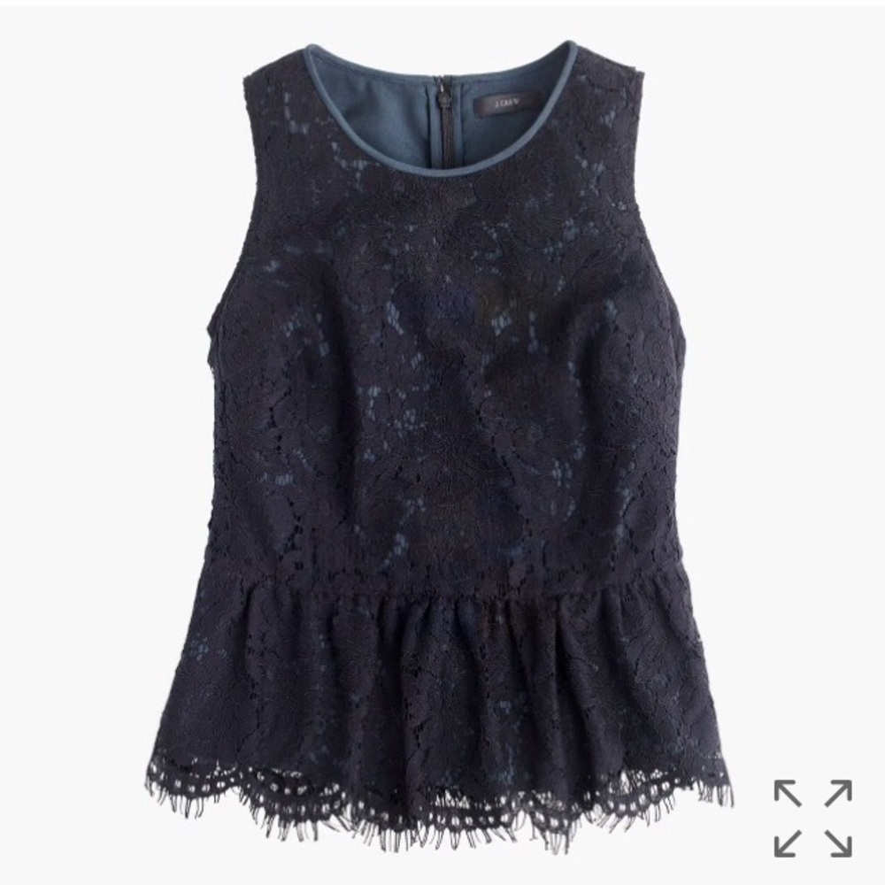 Jcrew lace peplum