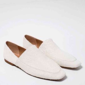 💫FINAL💫NWT Zara White Leather Flats