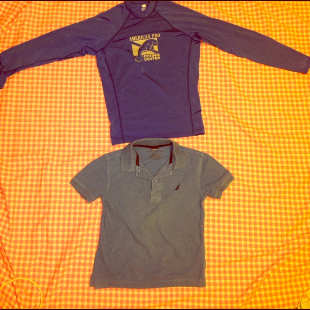 Boys blue shirt bundle