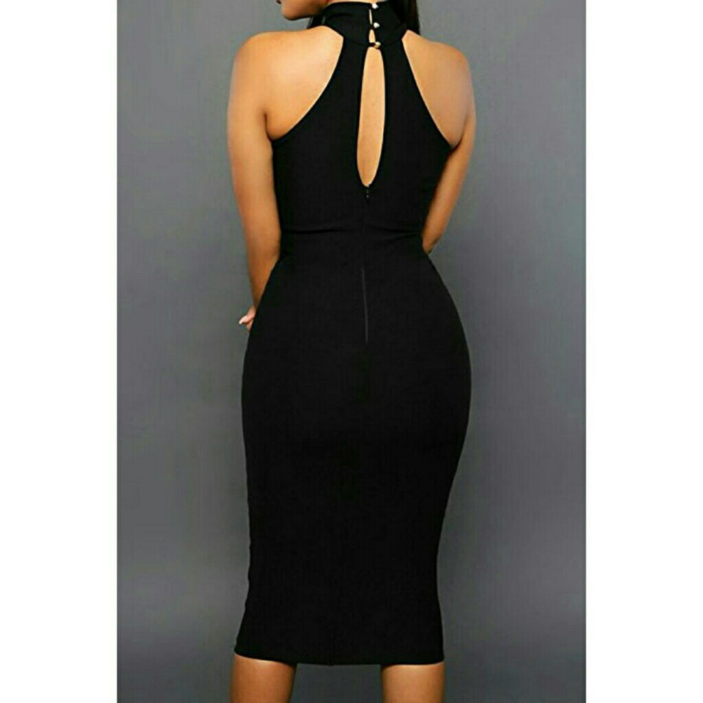 Black Beauty Peep Hole Dress - Picture 3 of 5