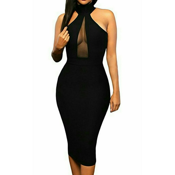 Black Beauty Peep Hole Dress - Picture 2 of 5