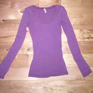 Free People Purple Long Sleeve