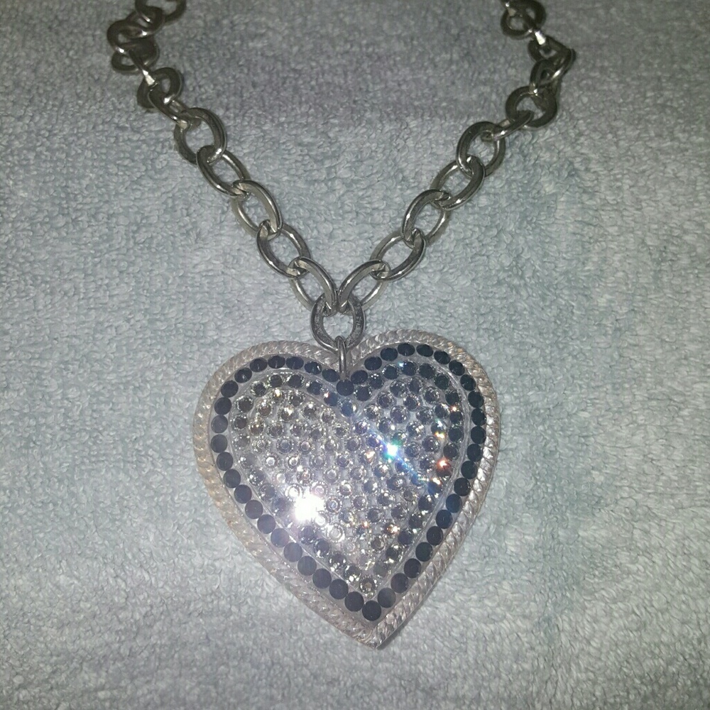 Big Love Pave Heart Necklace
