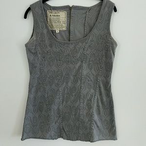 Beaded corset style Project Alabama tank