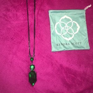 Kendra Scott emerald illusion wyatt necklace