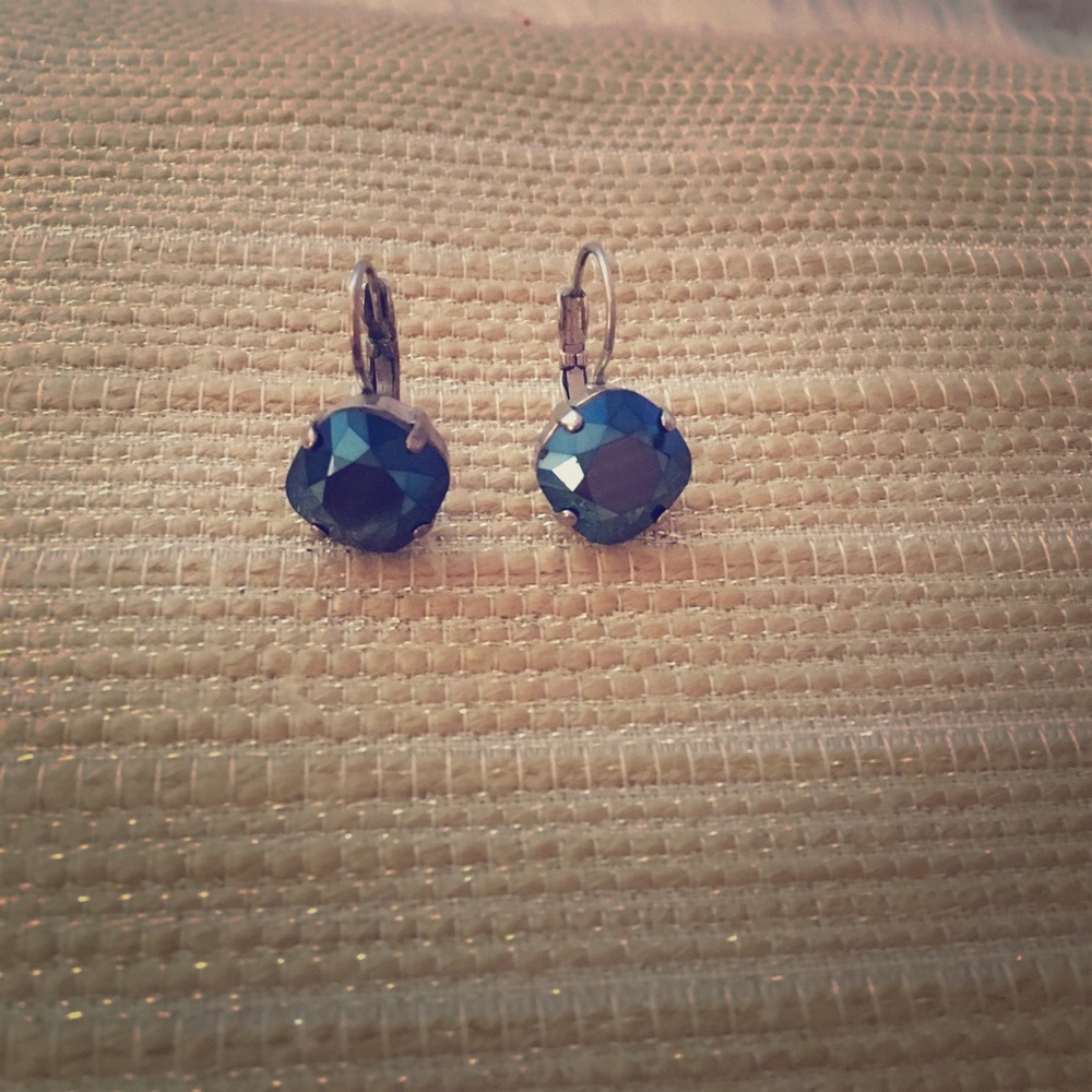 Sabika blue drop earrings