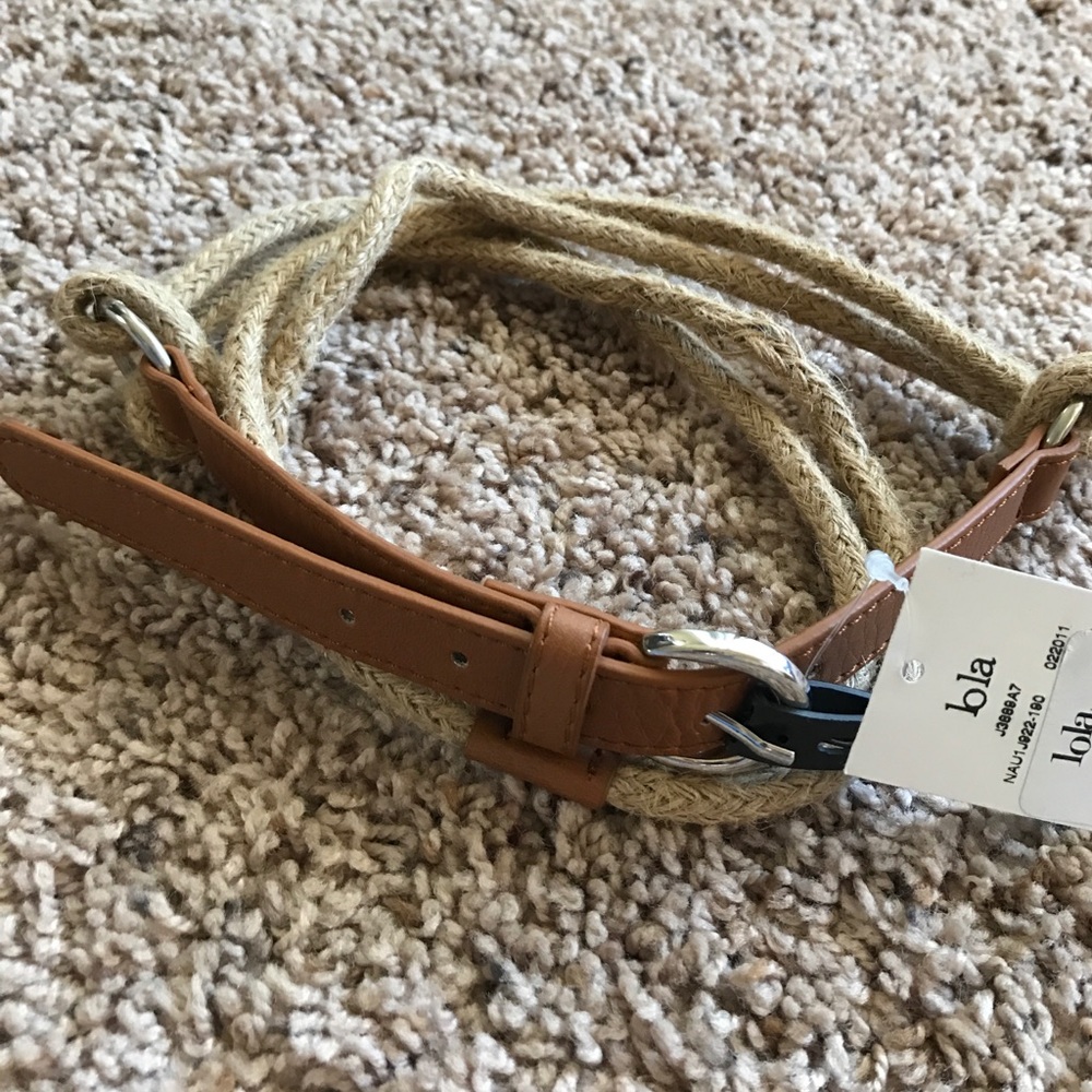 Tan rope belt