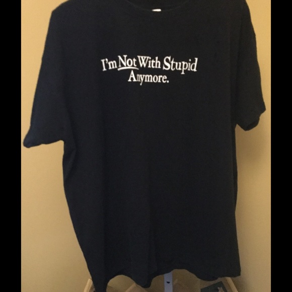 Anvil Tops - Black Tee Shirt with Phrase