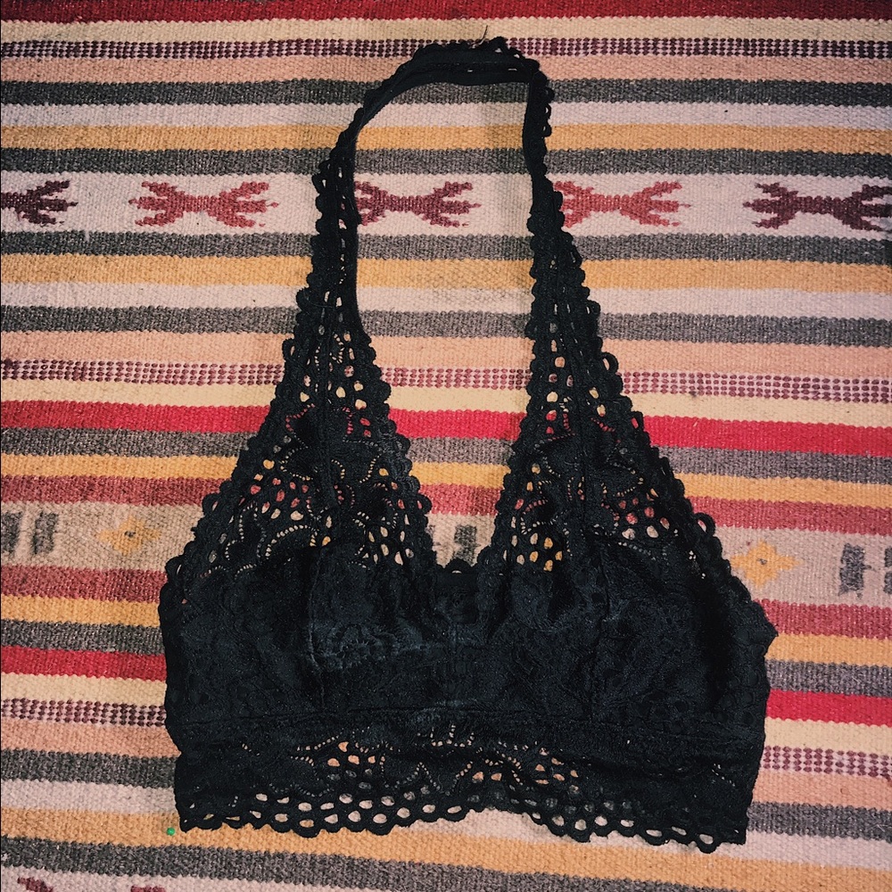 AERIE BLACK BRALETTE