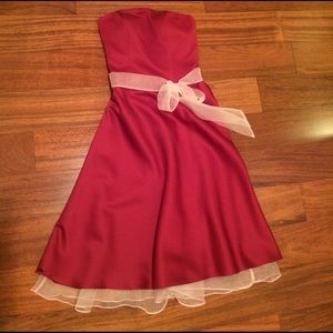Formal Wine/ Pink Dress - good for prom!