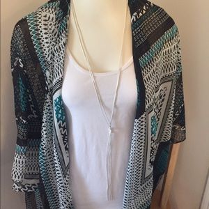 Flow and sheer kimono