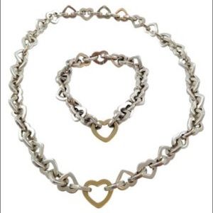 Tiffany & Co heart link set